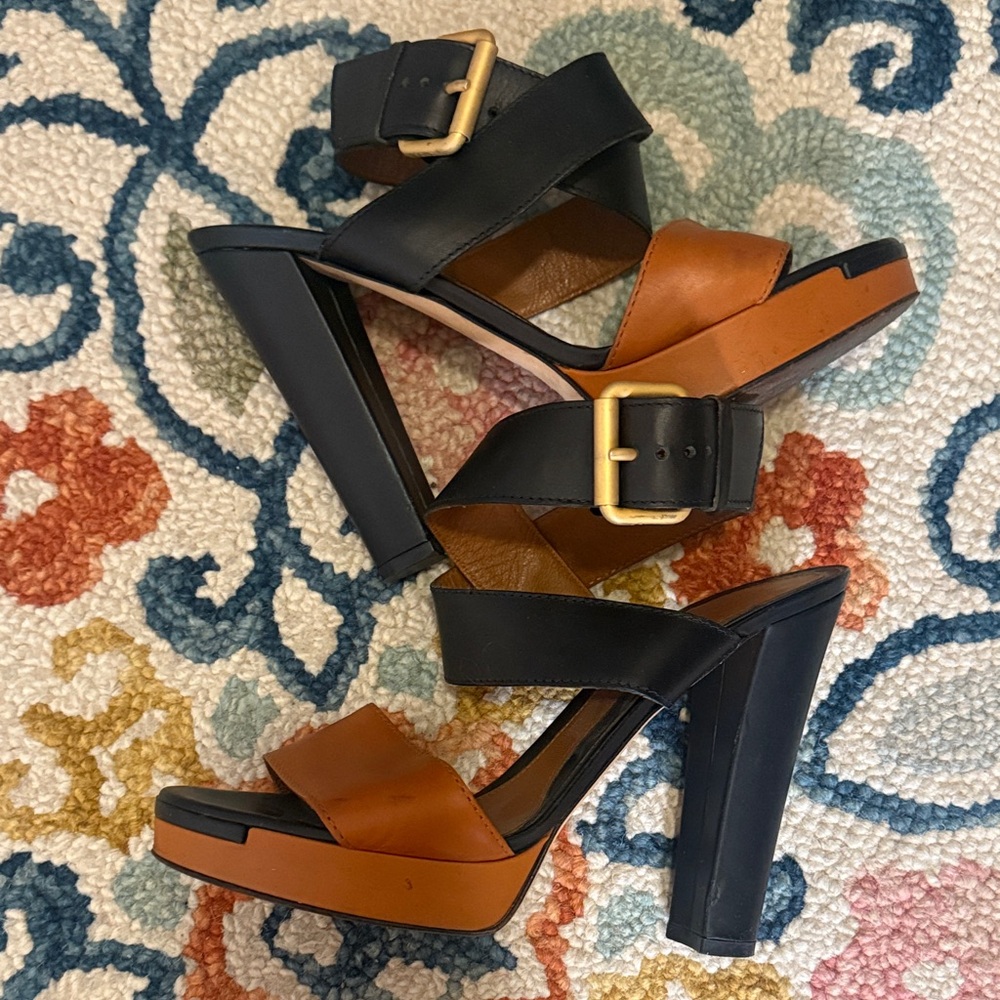 Fendi Color Block Heels